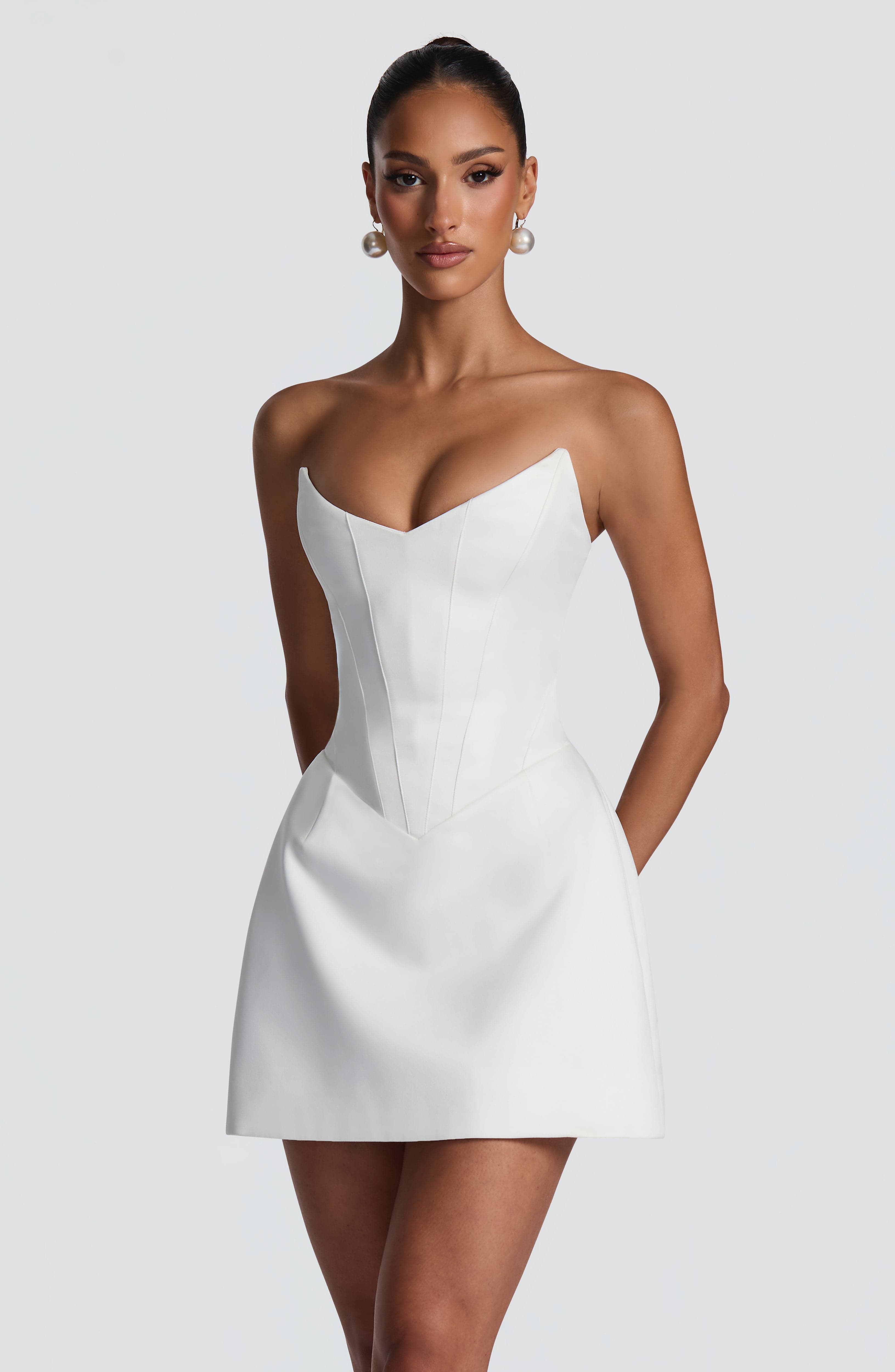 minilena Torin Mini Dress Ivory