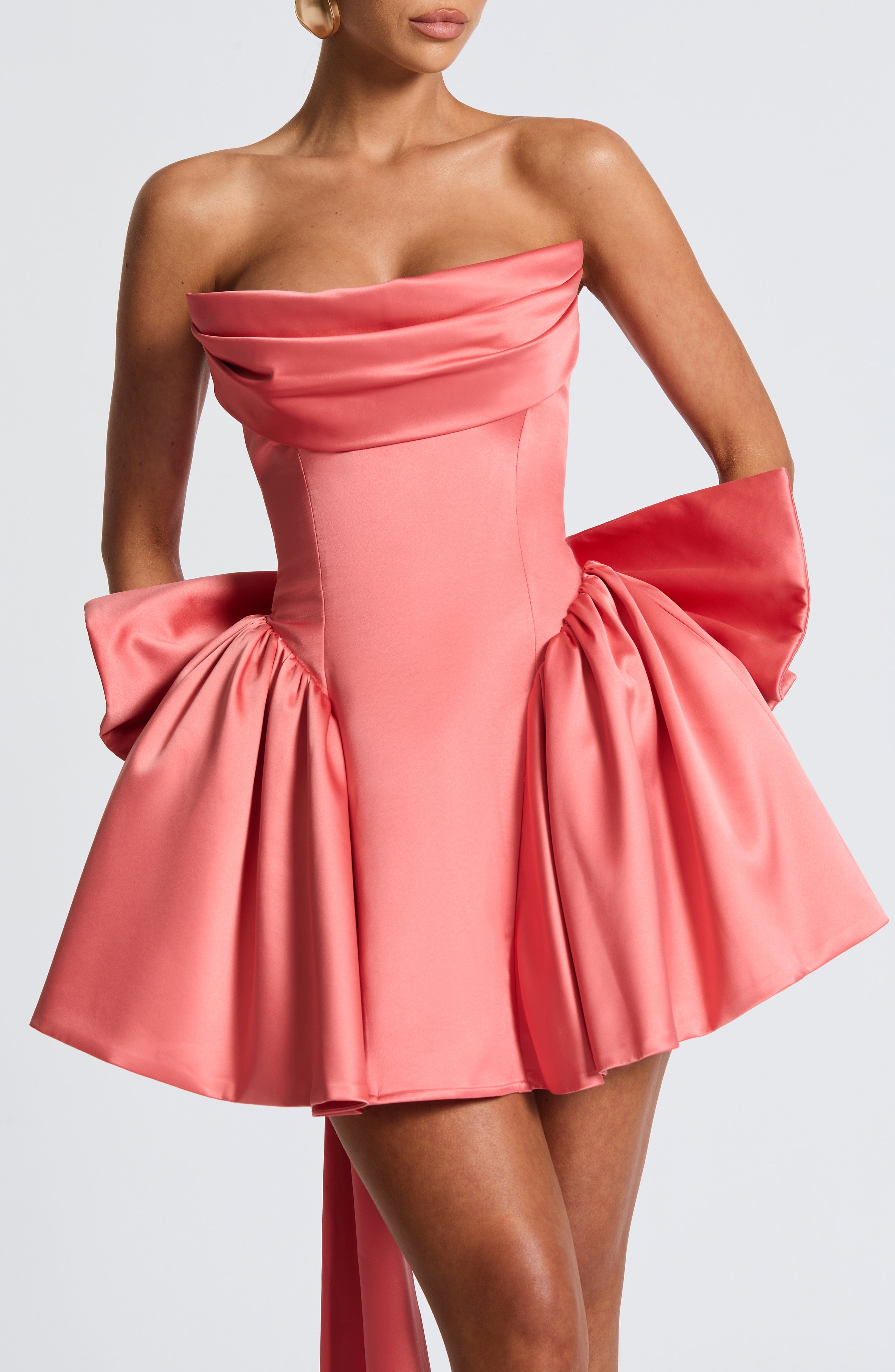 minilena Trinity Mini Dress Coral Pink