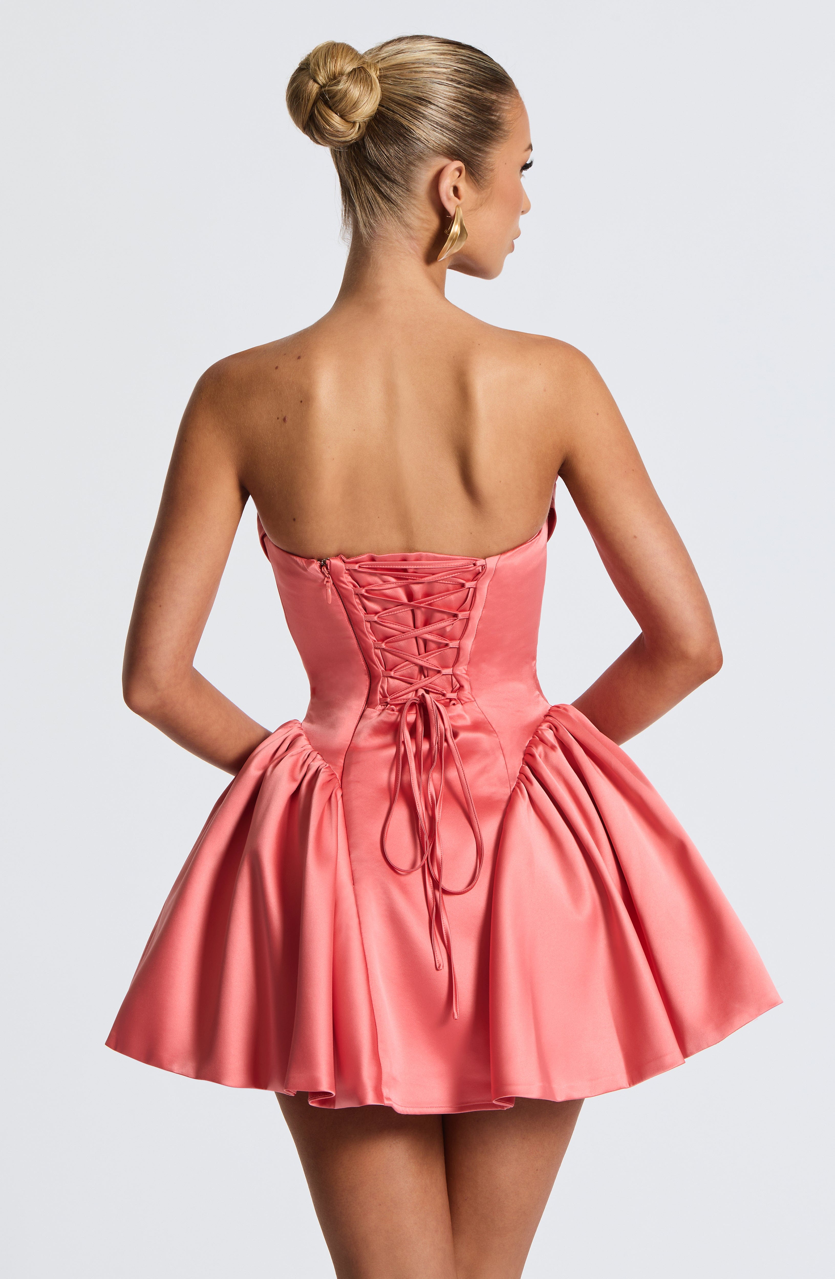 minilena Trinity Mini Dress Coral Pink
