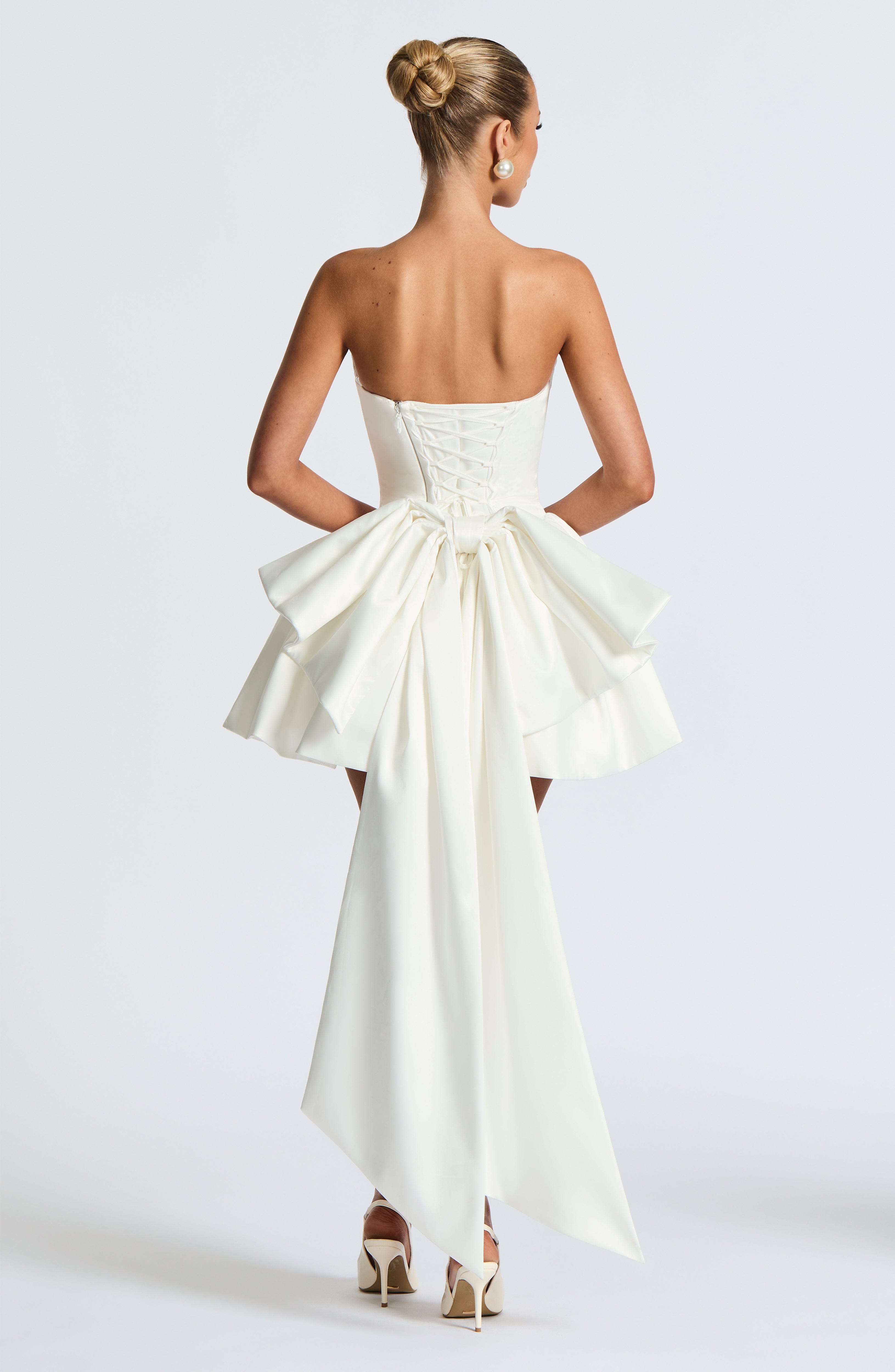 minilena Trinity Mini Dress Ivory