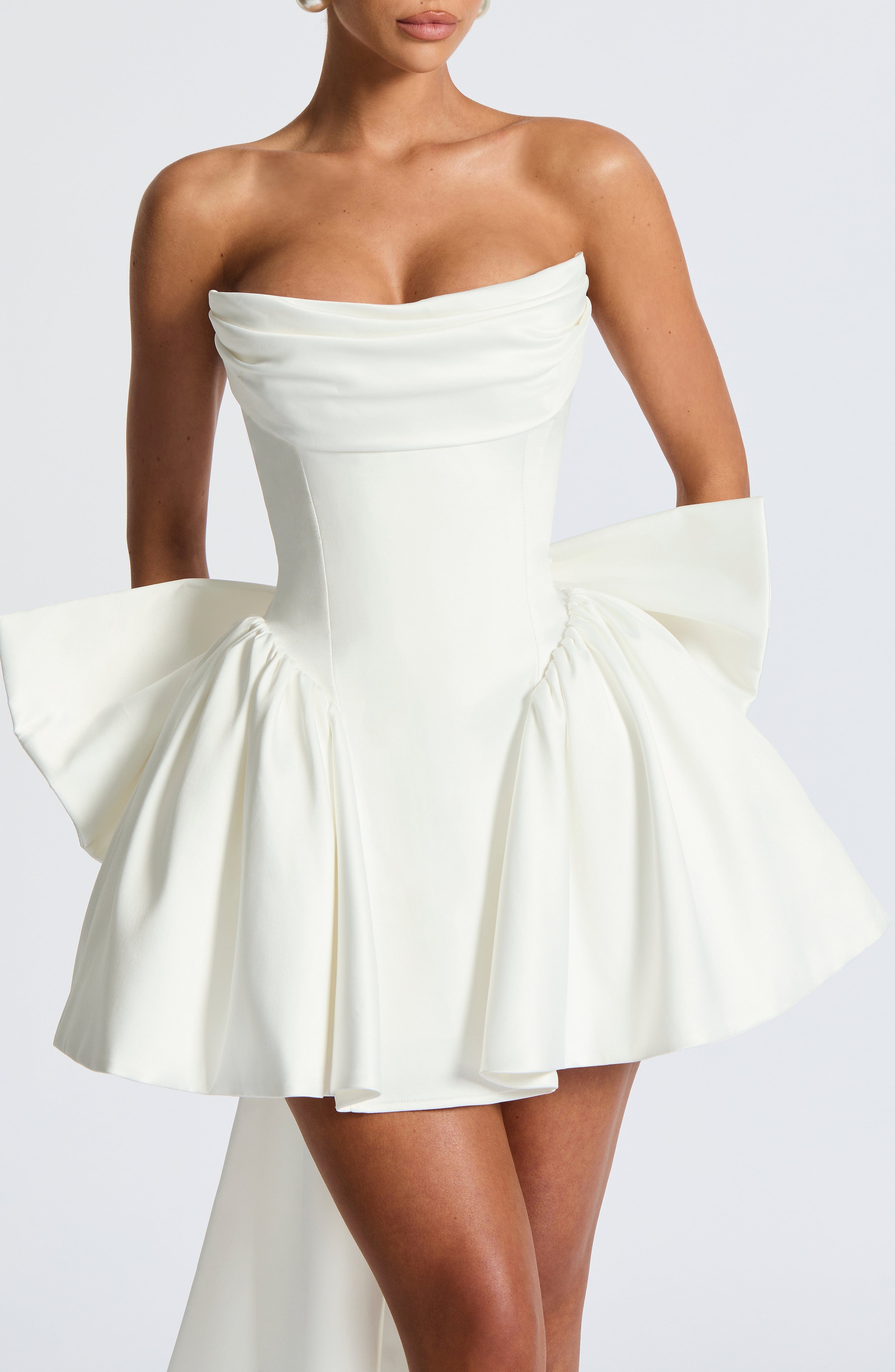minilena Trinity Mini Dress Ivory