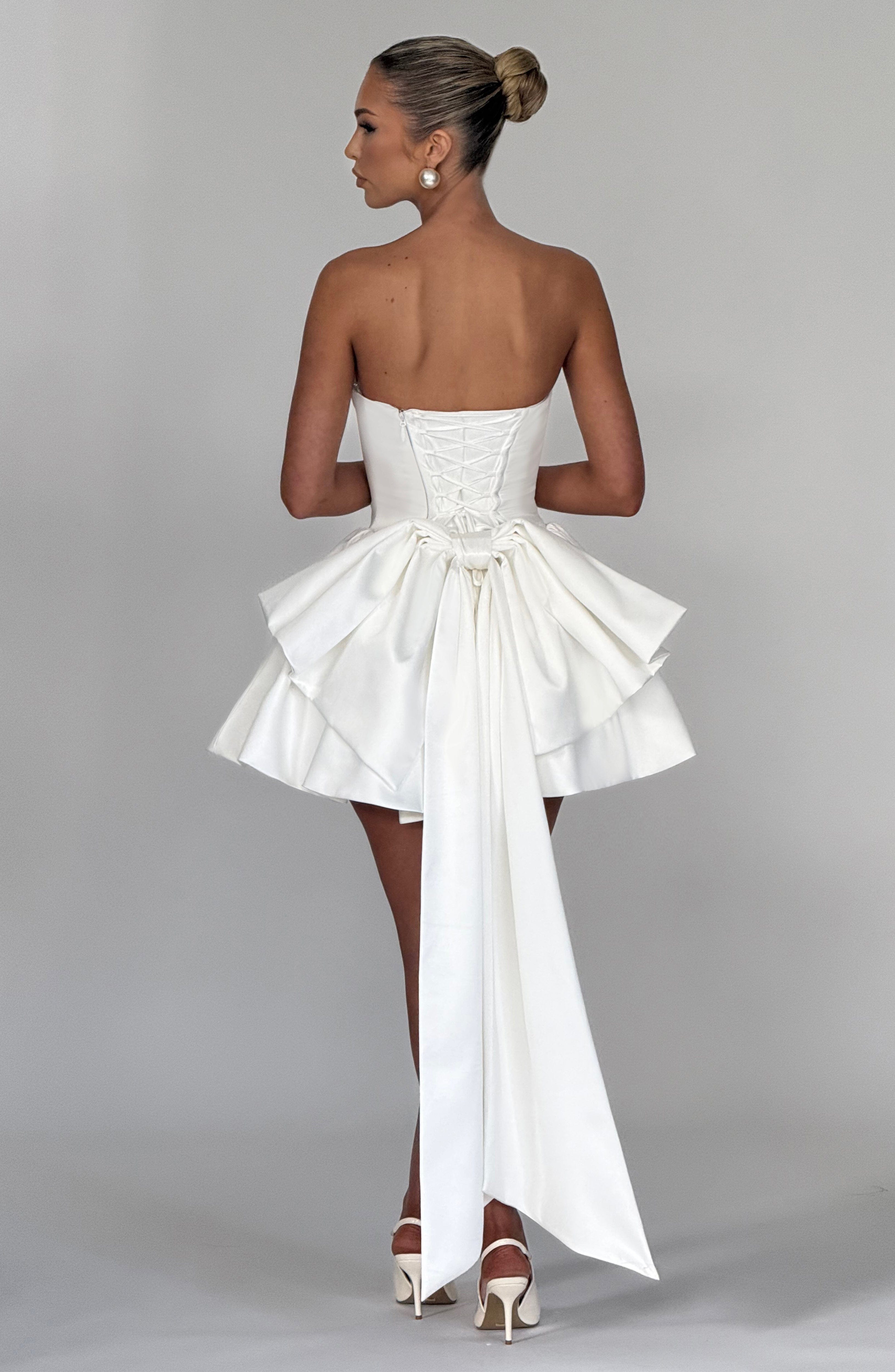 minilena Trinity Mini Dress Ivory