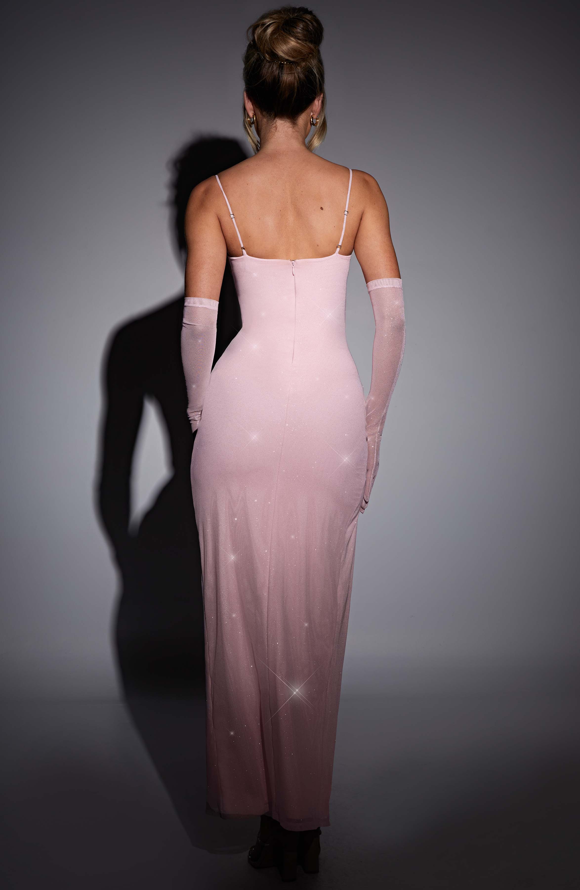 minilena Trixie Maxi Dress Pink Sparkle