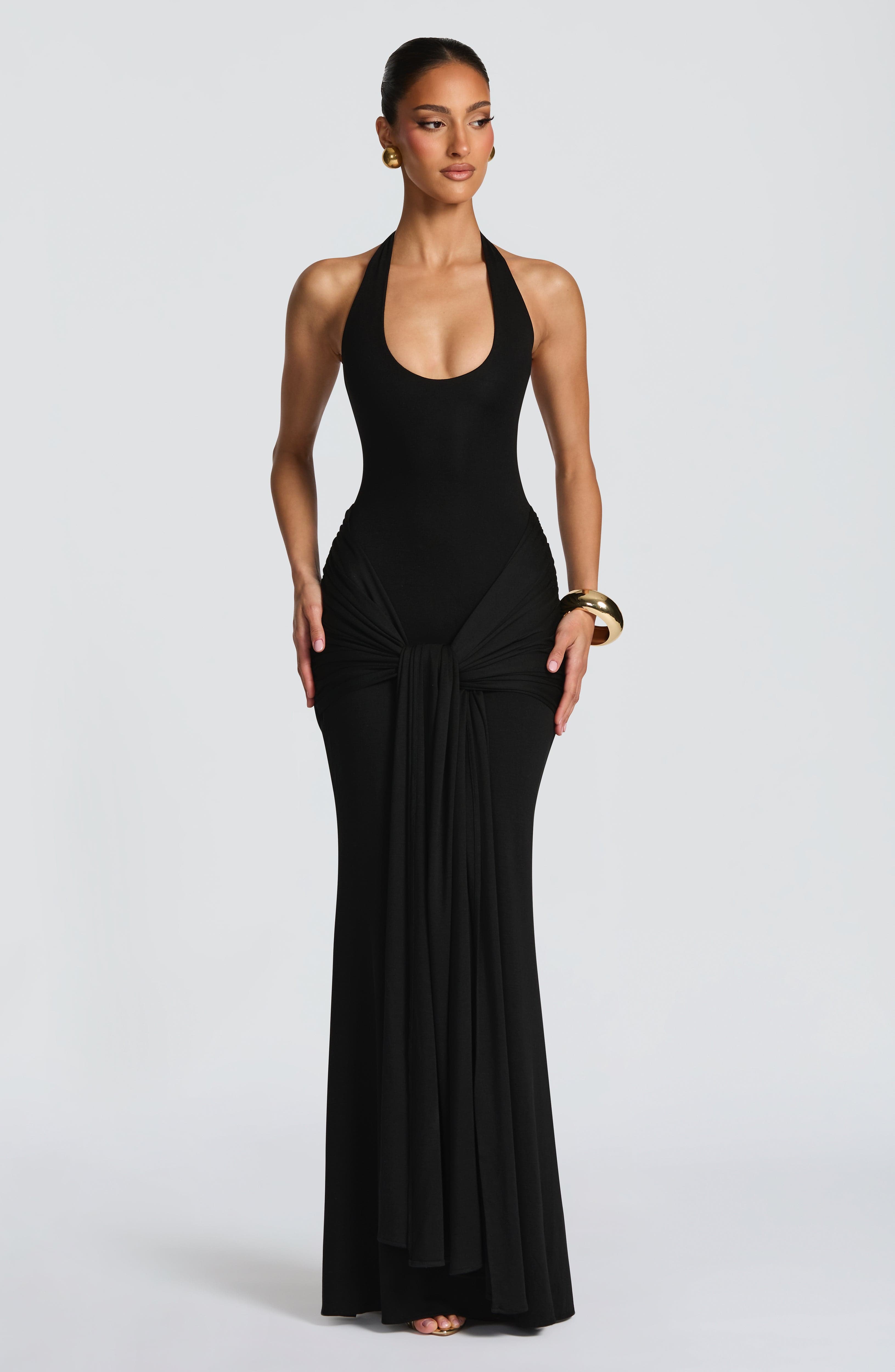 minilena Veneda Maxi Dress Black