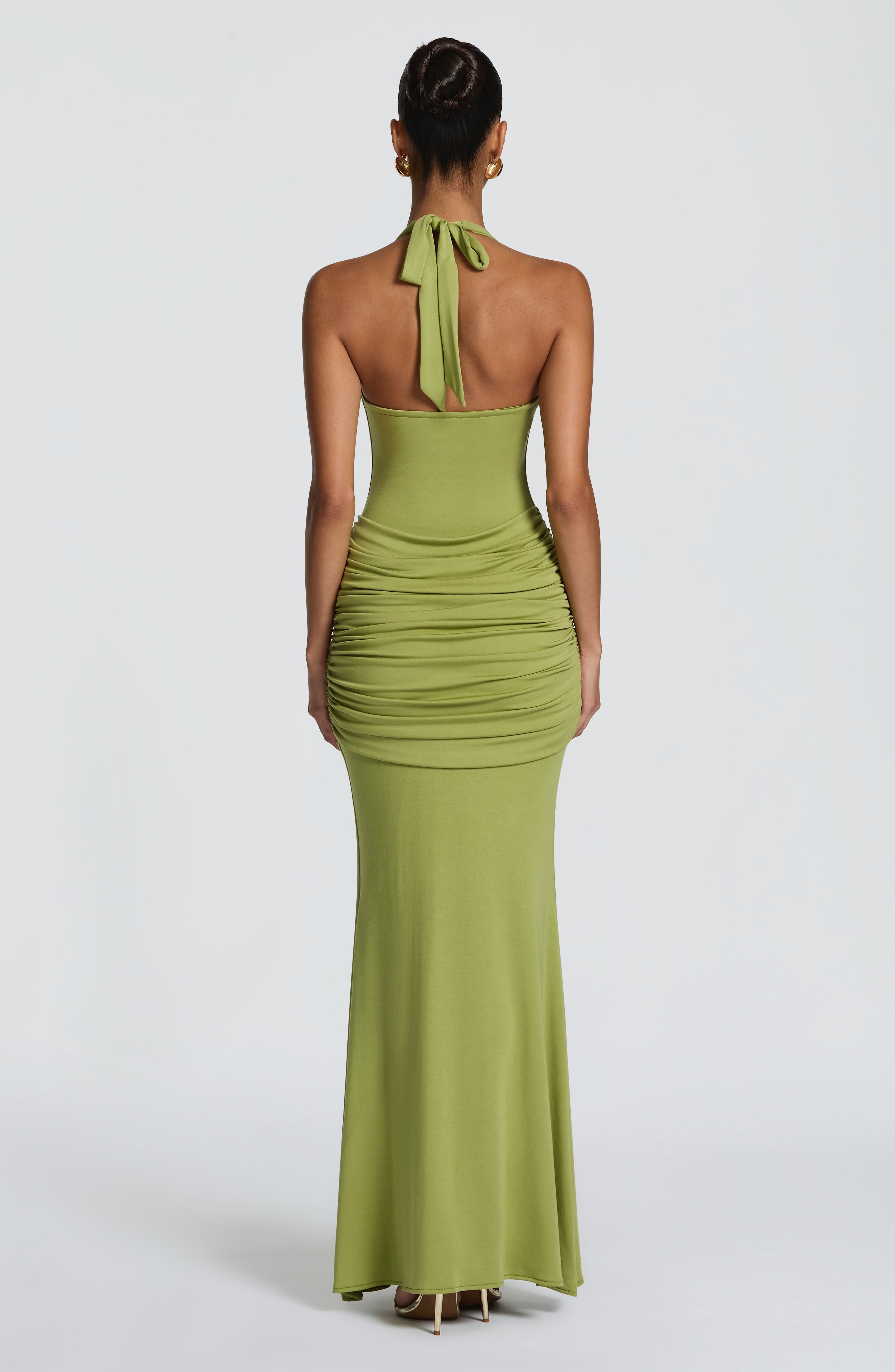 minilena Veneda Maxi Dress Olive