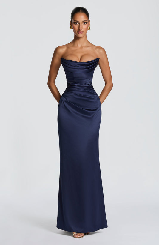 minilena Vessa Maxi Dress Navy