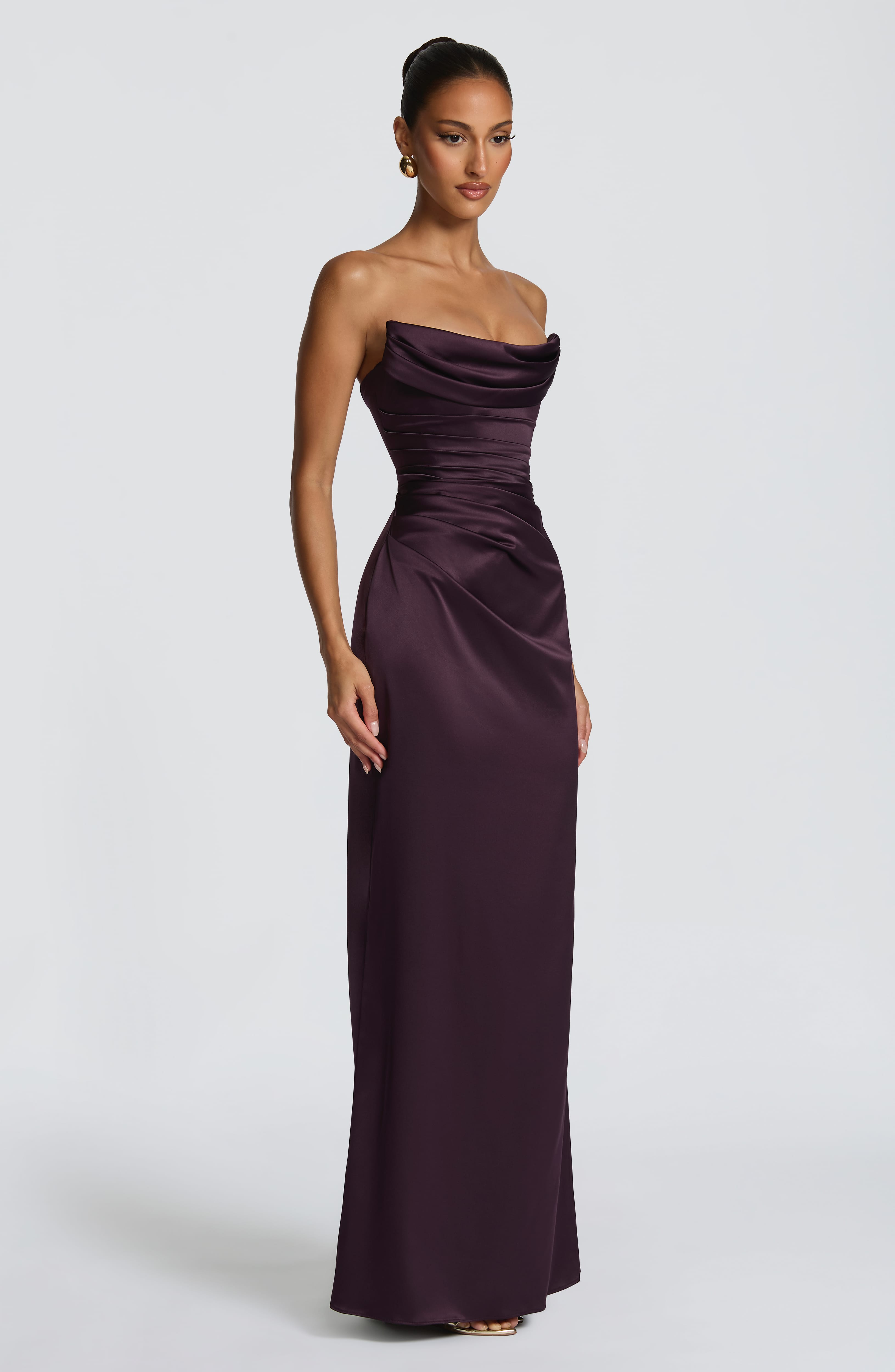 minilena Vessa Maxi Dress Plum