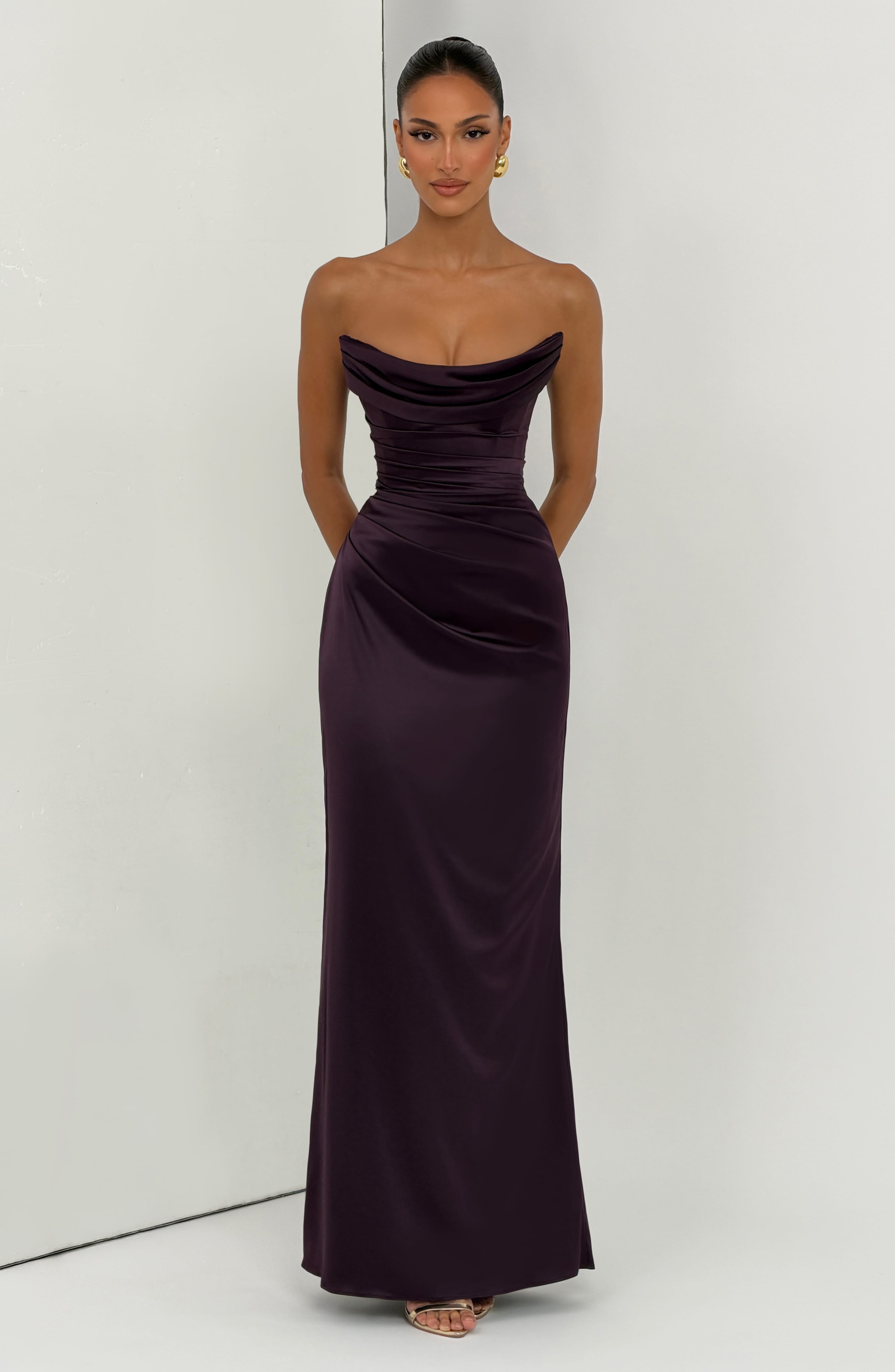 minilena Vessa Maxi Dress Plum