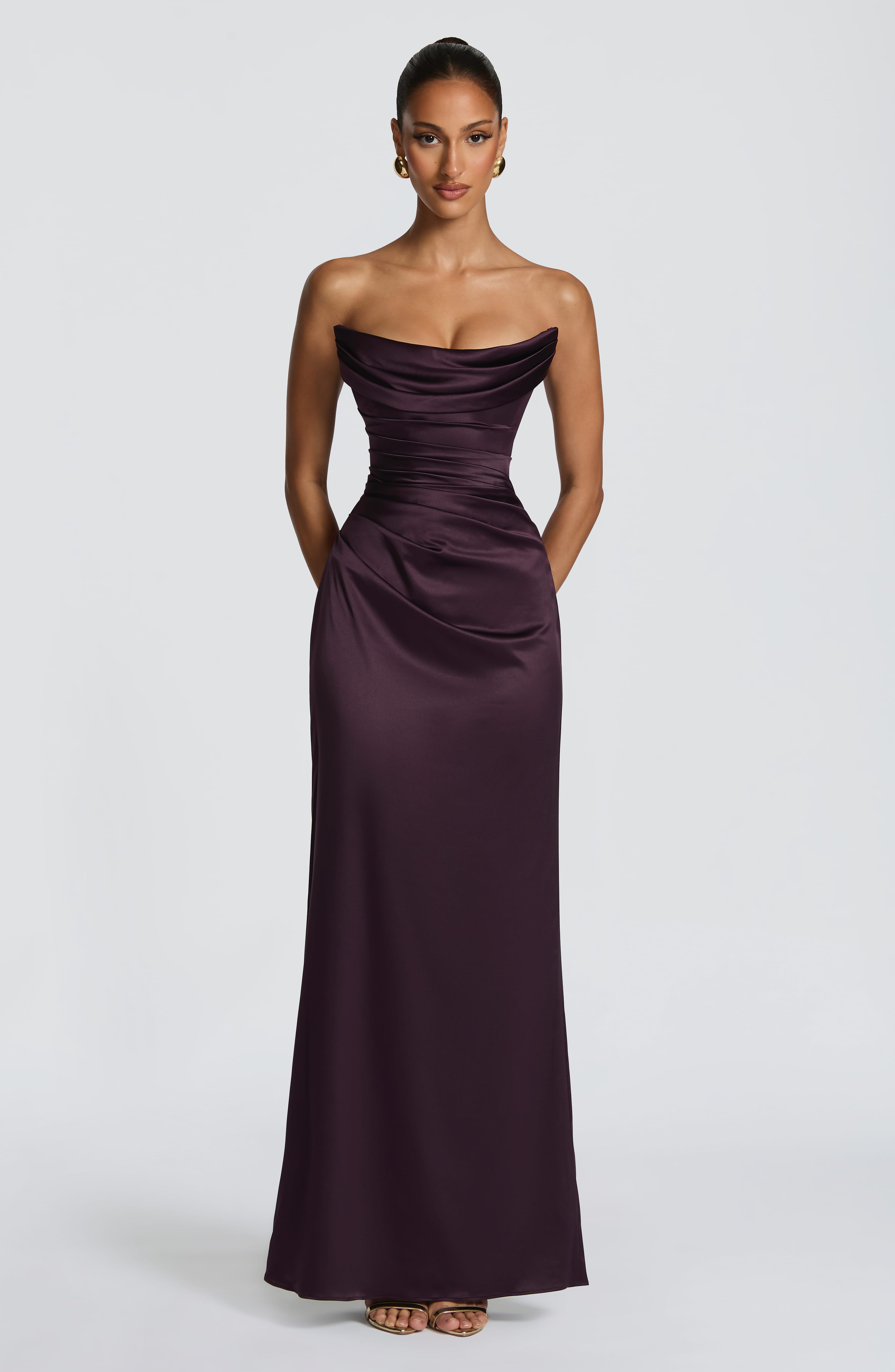 minilena Vessa Maxi Dress Plum