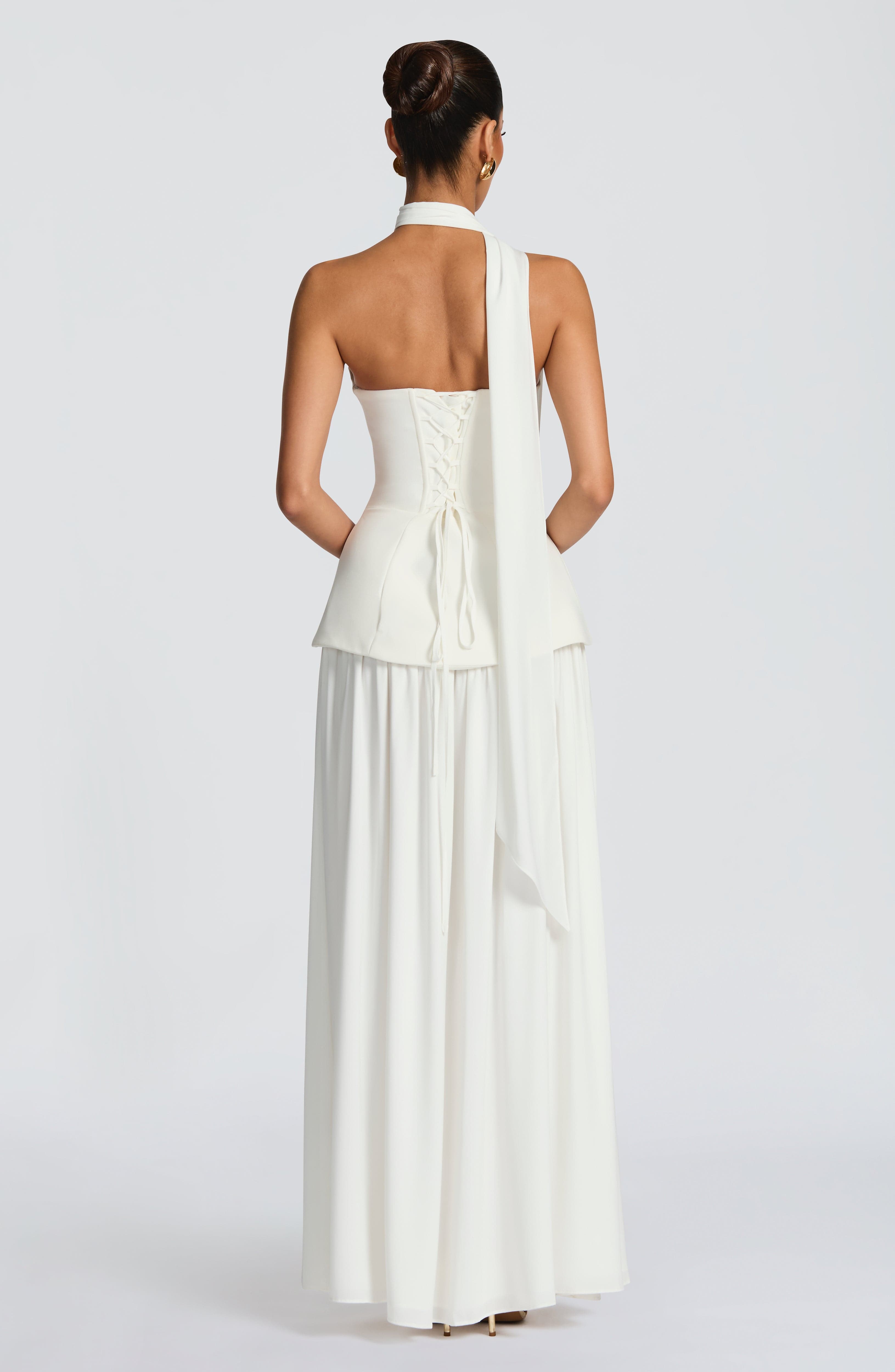 minilena Vietta Maxi Dress Ivory