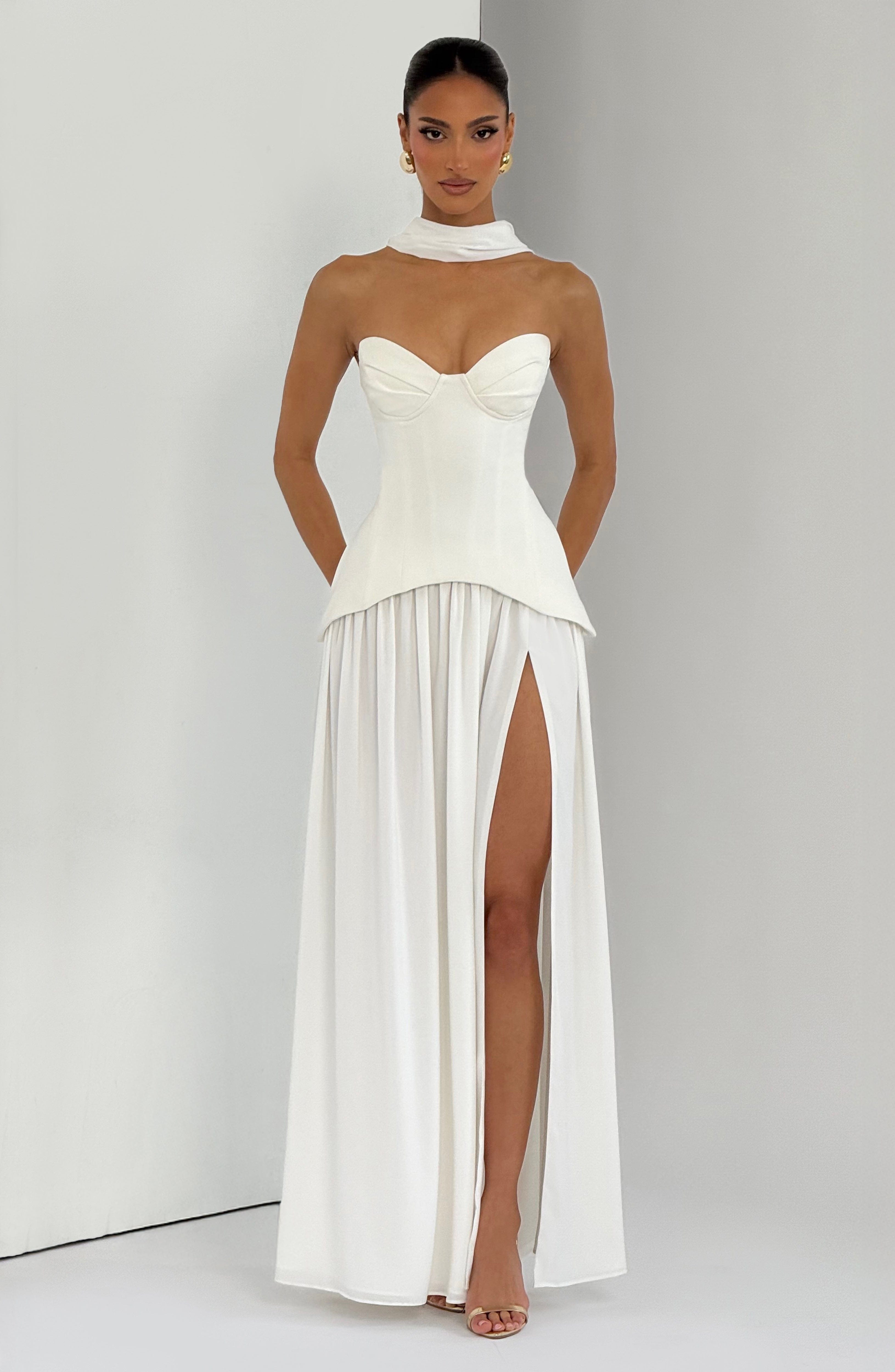 minilena Vietta Maxi Dress Ivory