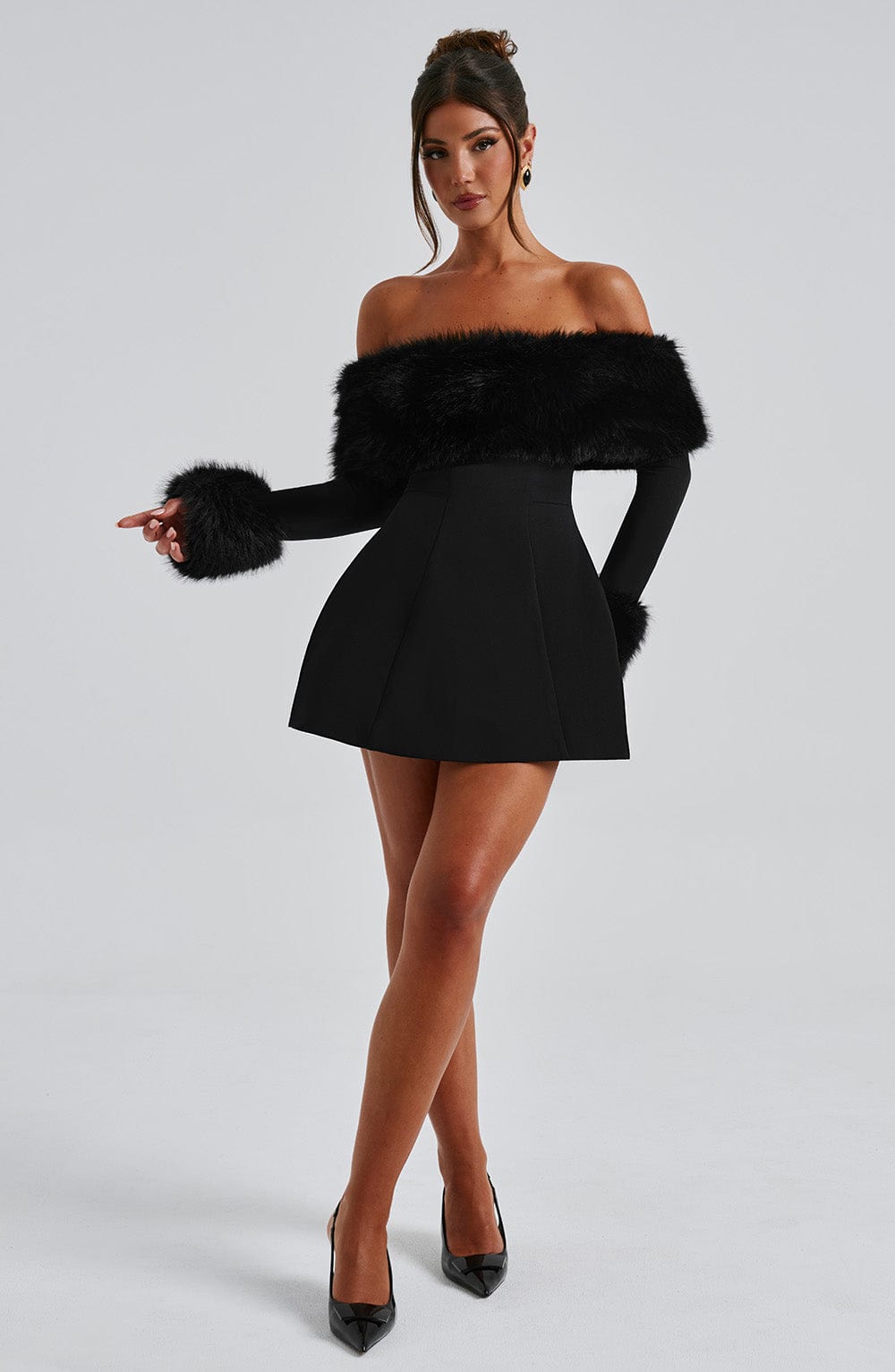 minilena Villanelle Mini Dress Black