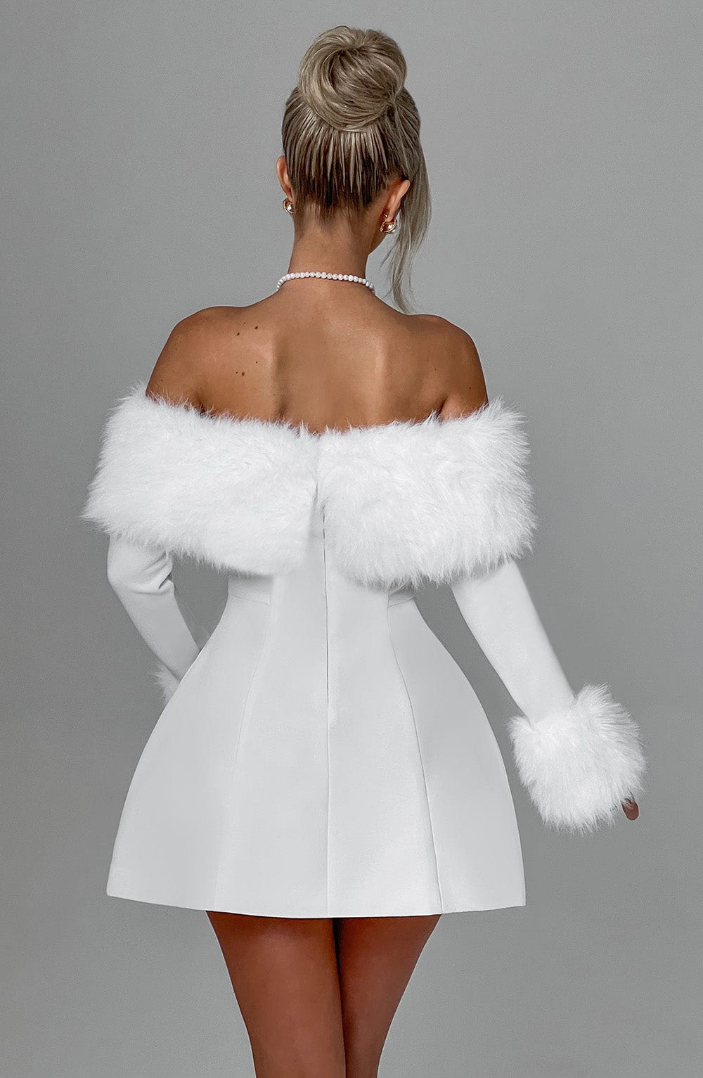 minilena Villanelle Mini Dress Ivory