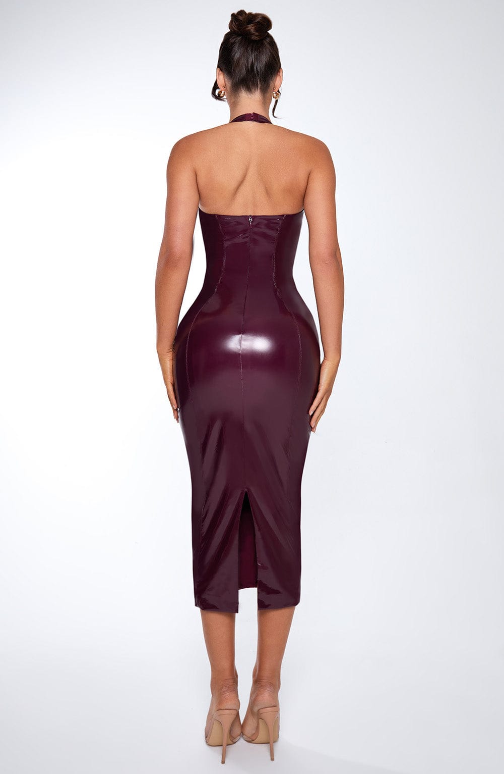 minilena Violette Midi Dress Cherry Lacquer