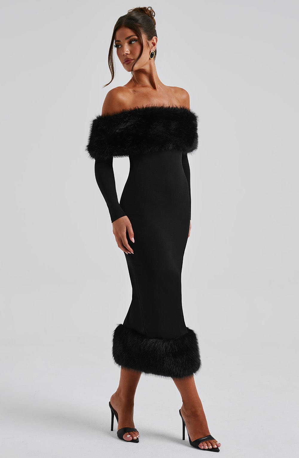 minilena Vittoria Midi Dress-Black None