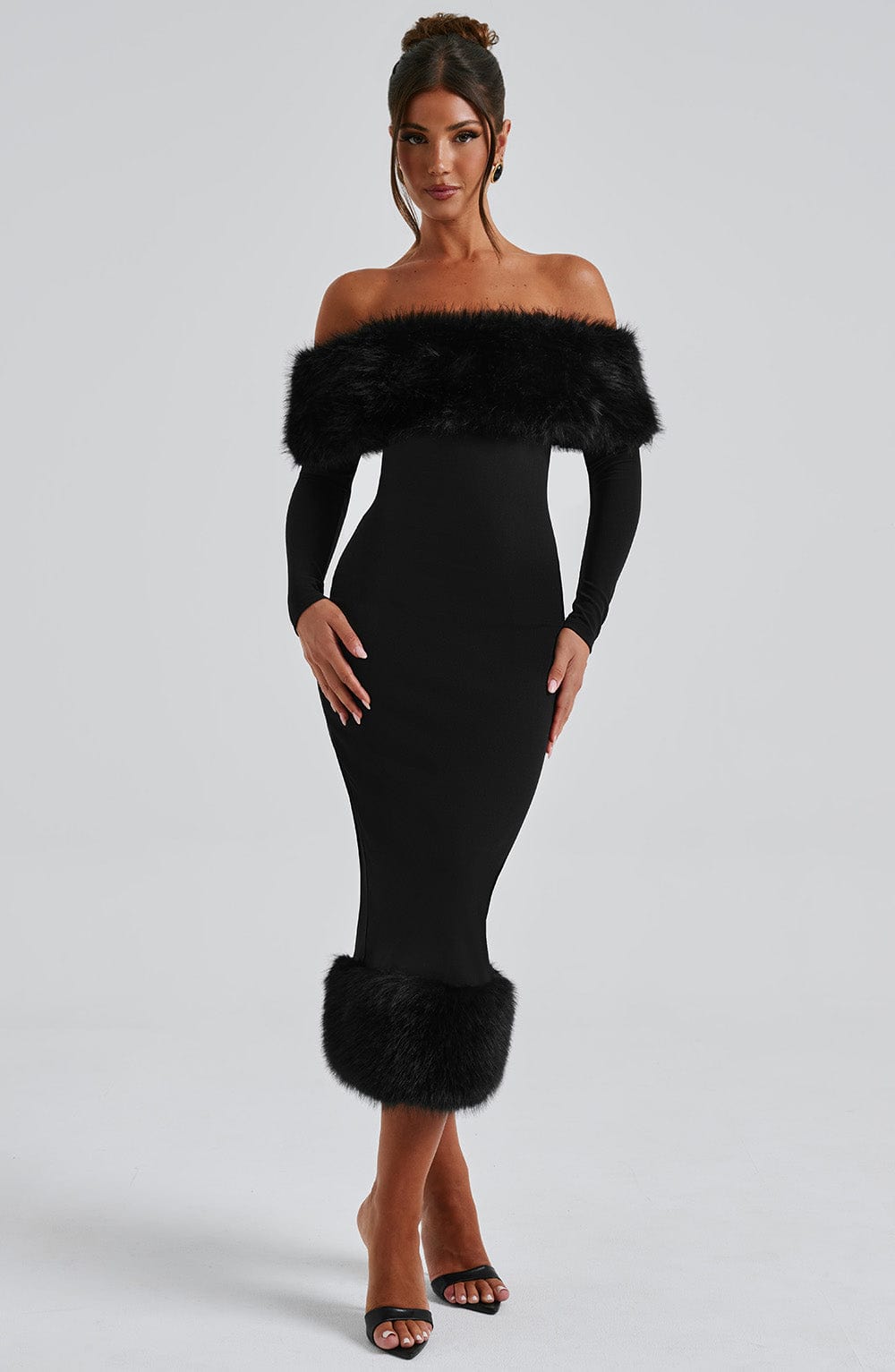 minilena Vittoria Midi Dress-Black None