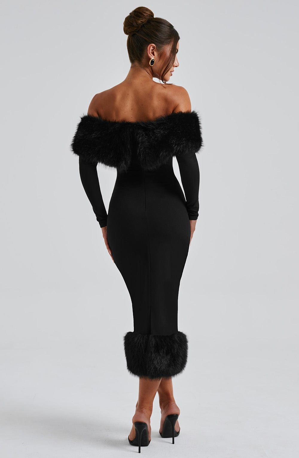 minilena Vittoria Midi Dress-Black None
