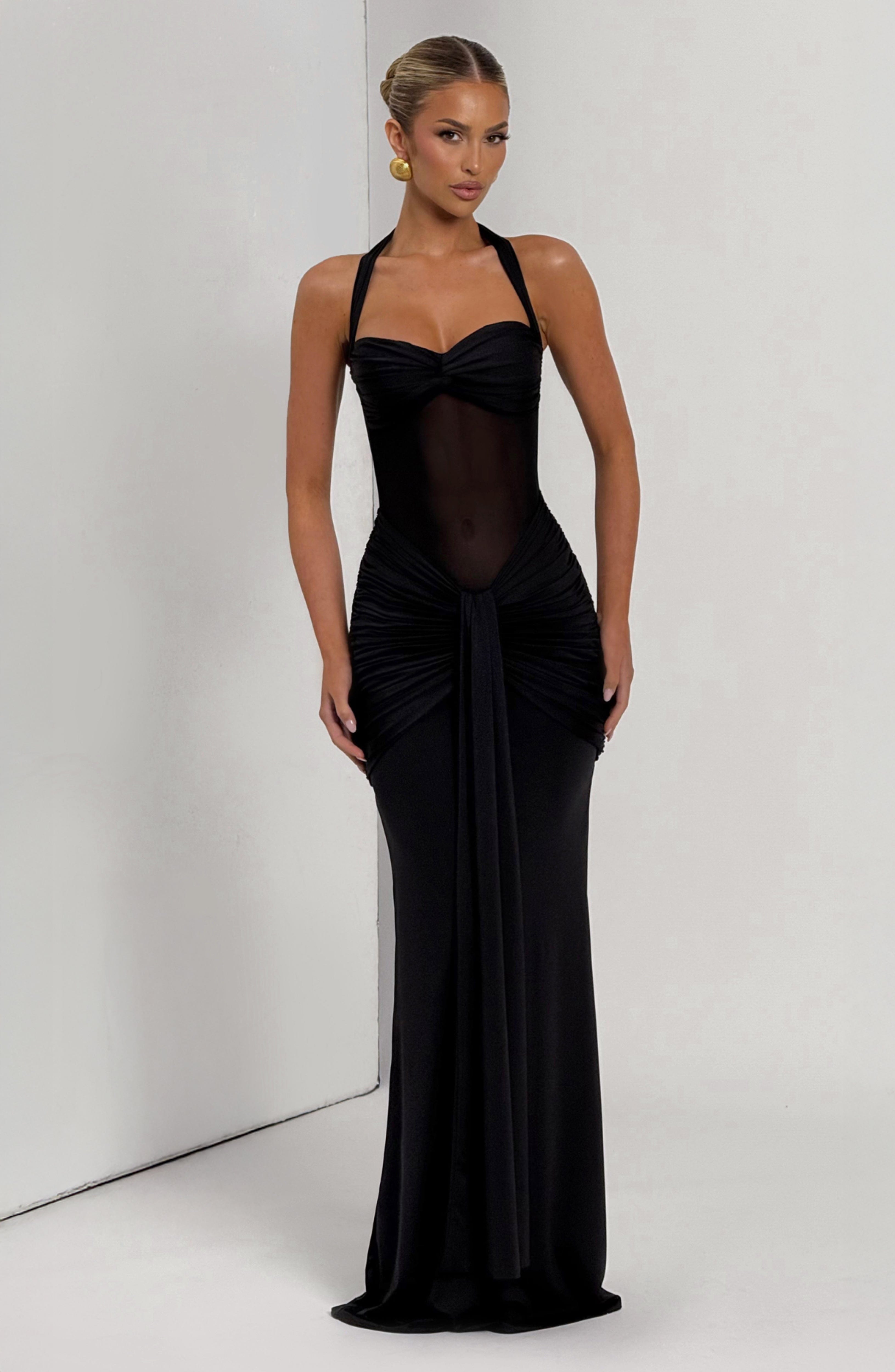 minilena Vixen Maxi Dress Black