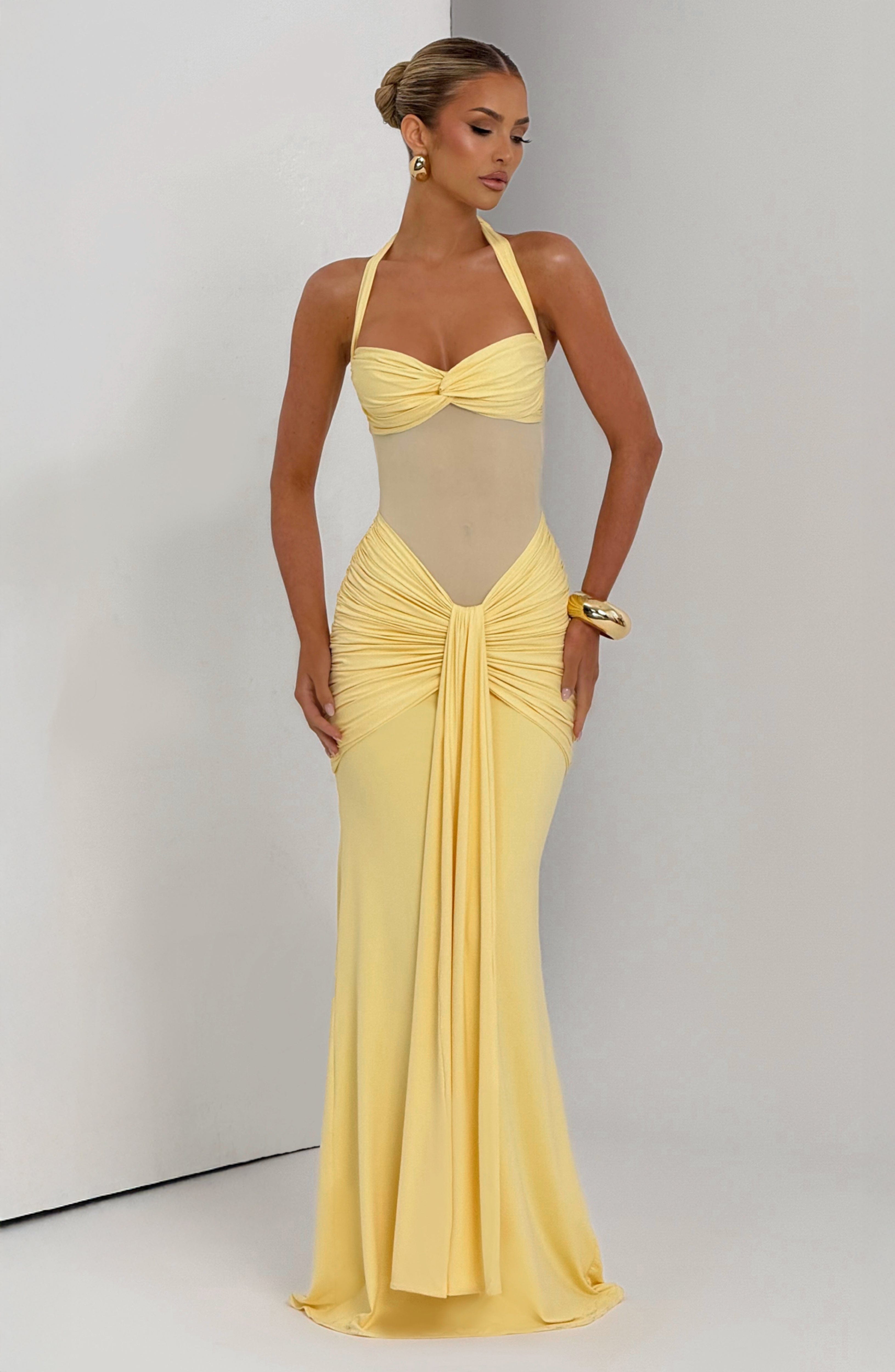minilena Vixen Maxi Dress Lemon