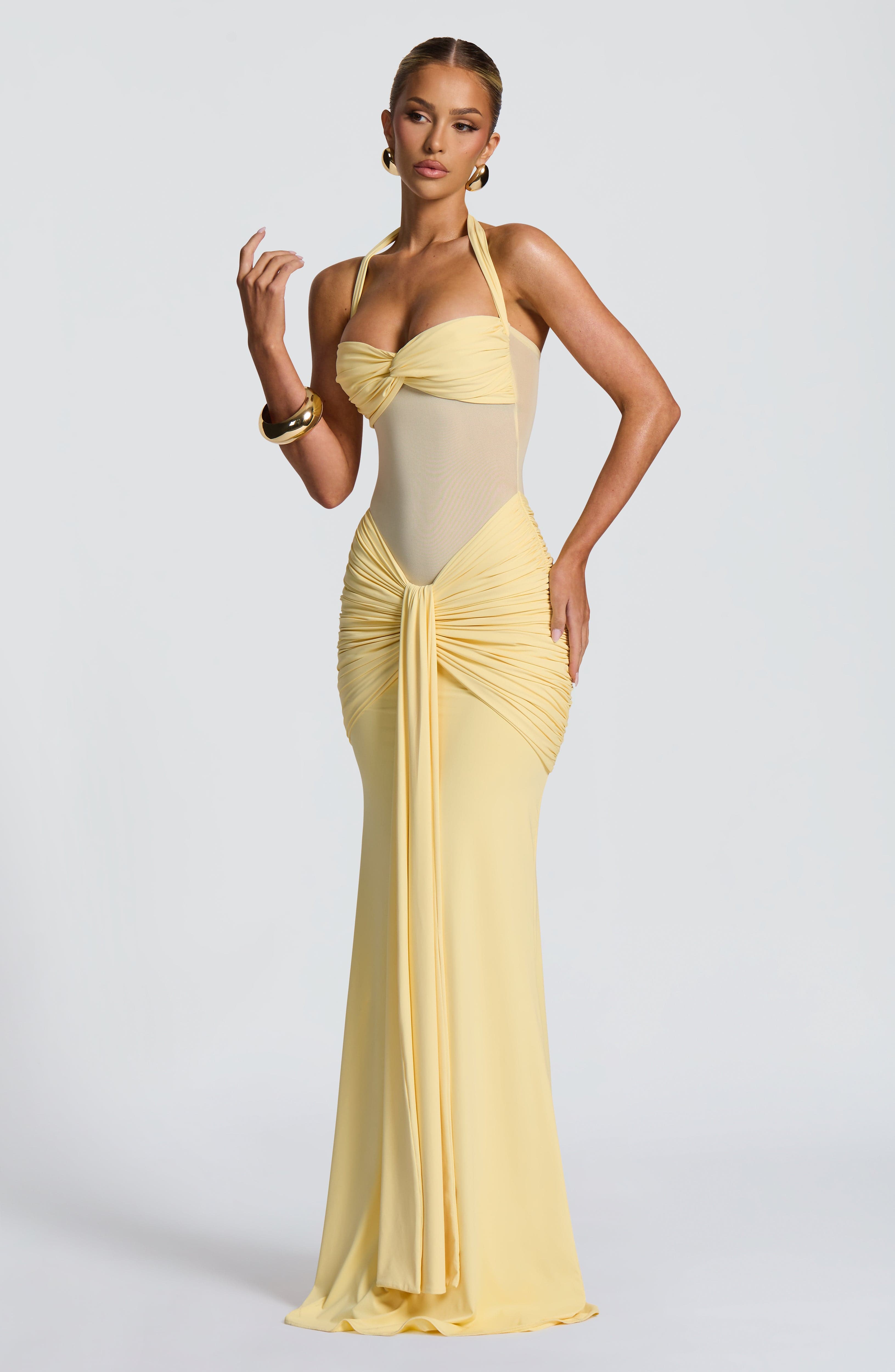 minilena Vixen Maxi Dress Lemon