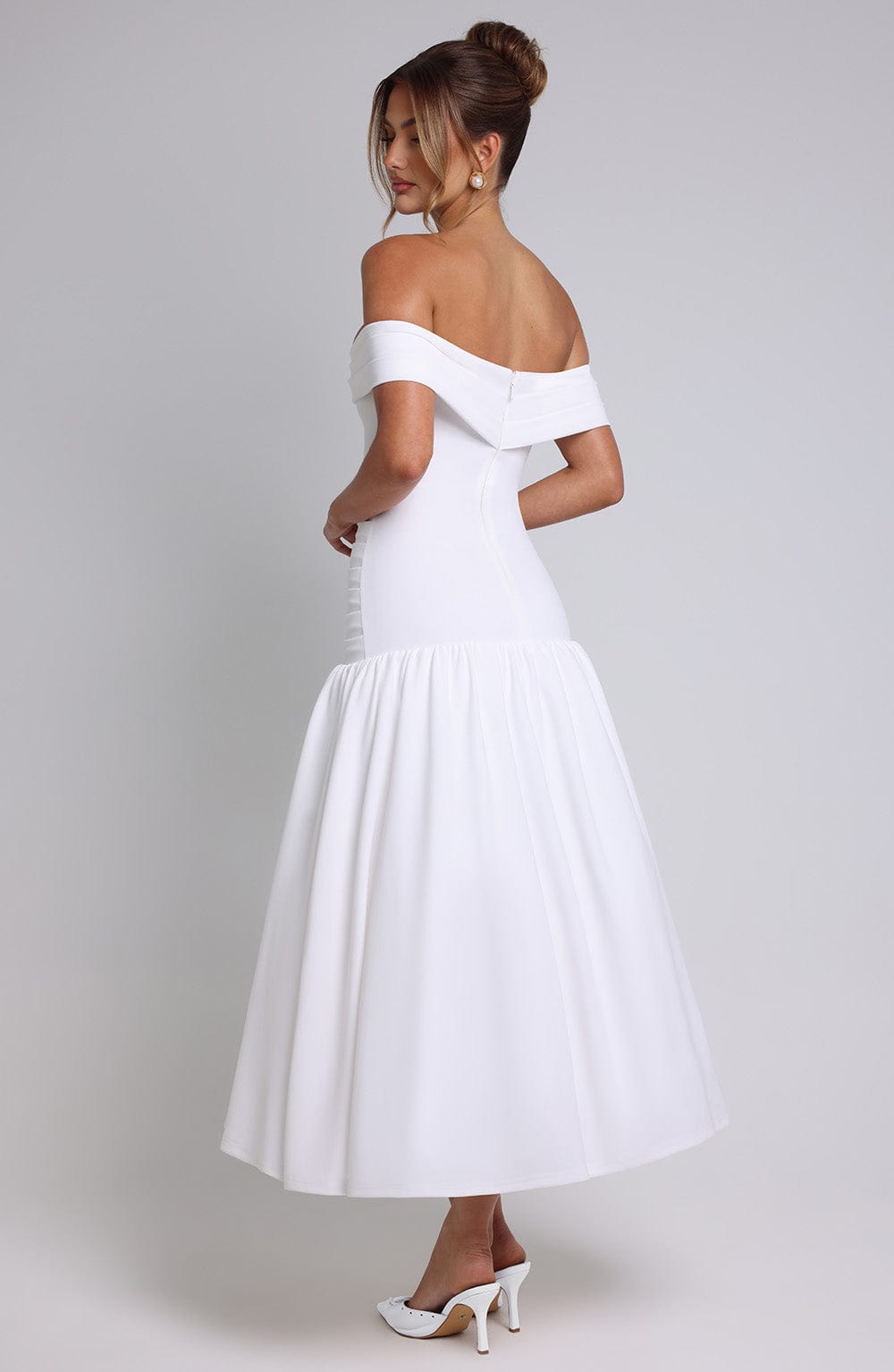 minilena Wilhelmina Midaxi Dress Ivory