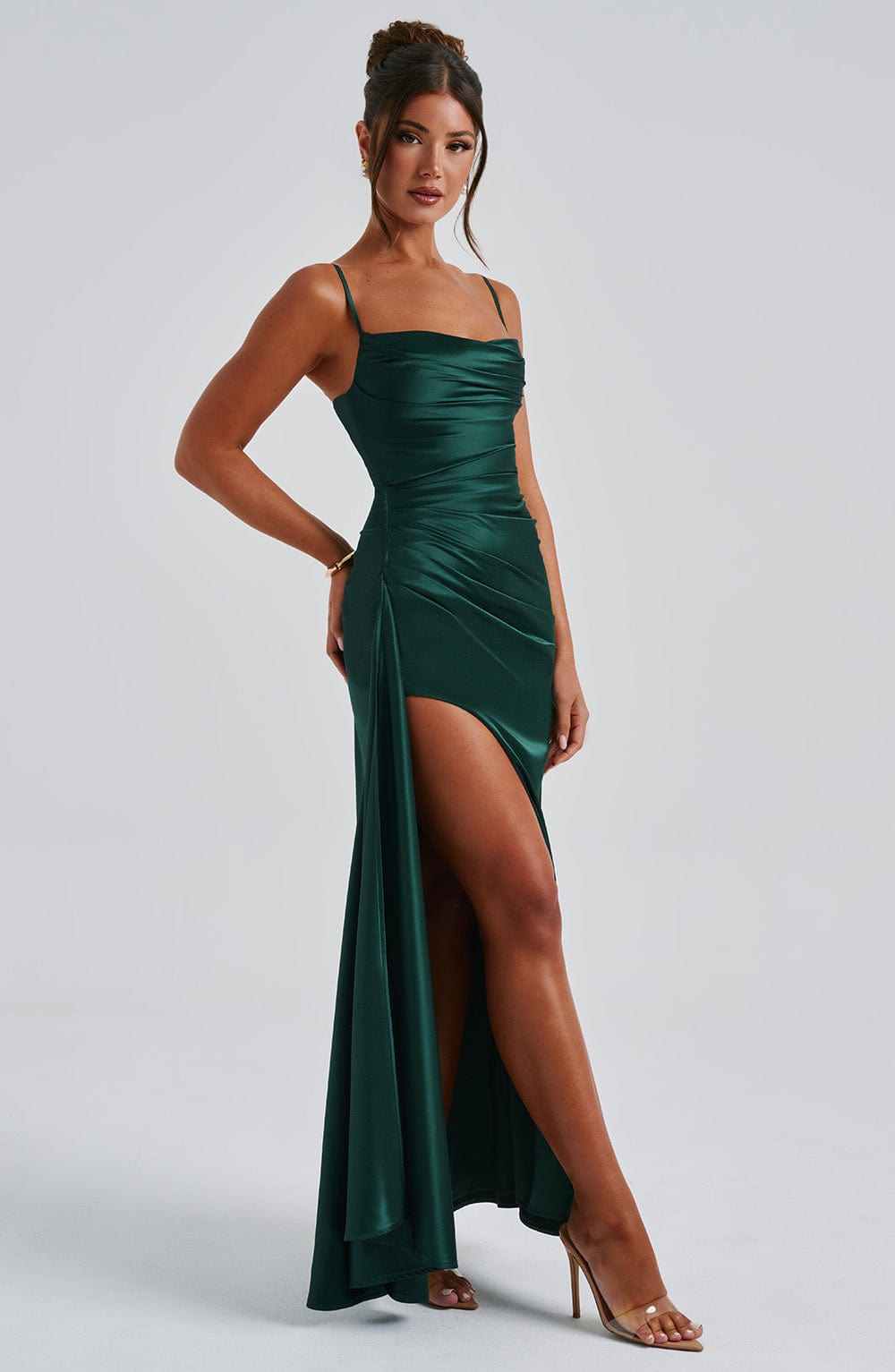 minilena Winona Maxi Dress Emerald