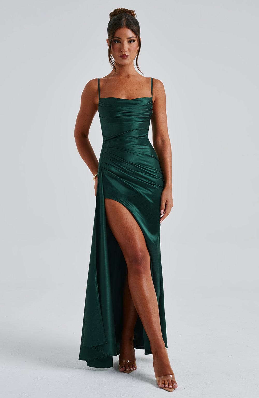 minilena Winona Maxi Dress Emerald