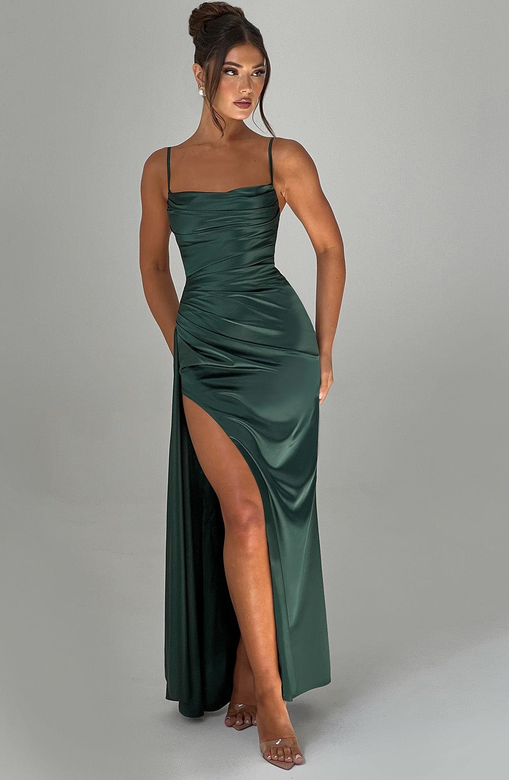 minilena Winona Maxi Dress Emerald