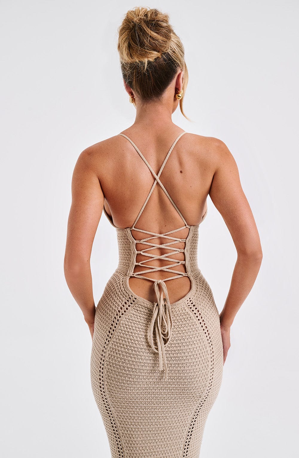 minilena Xanthe Maxi Dress Beige