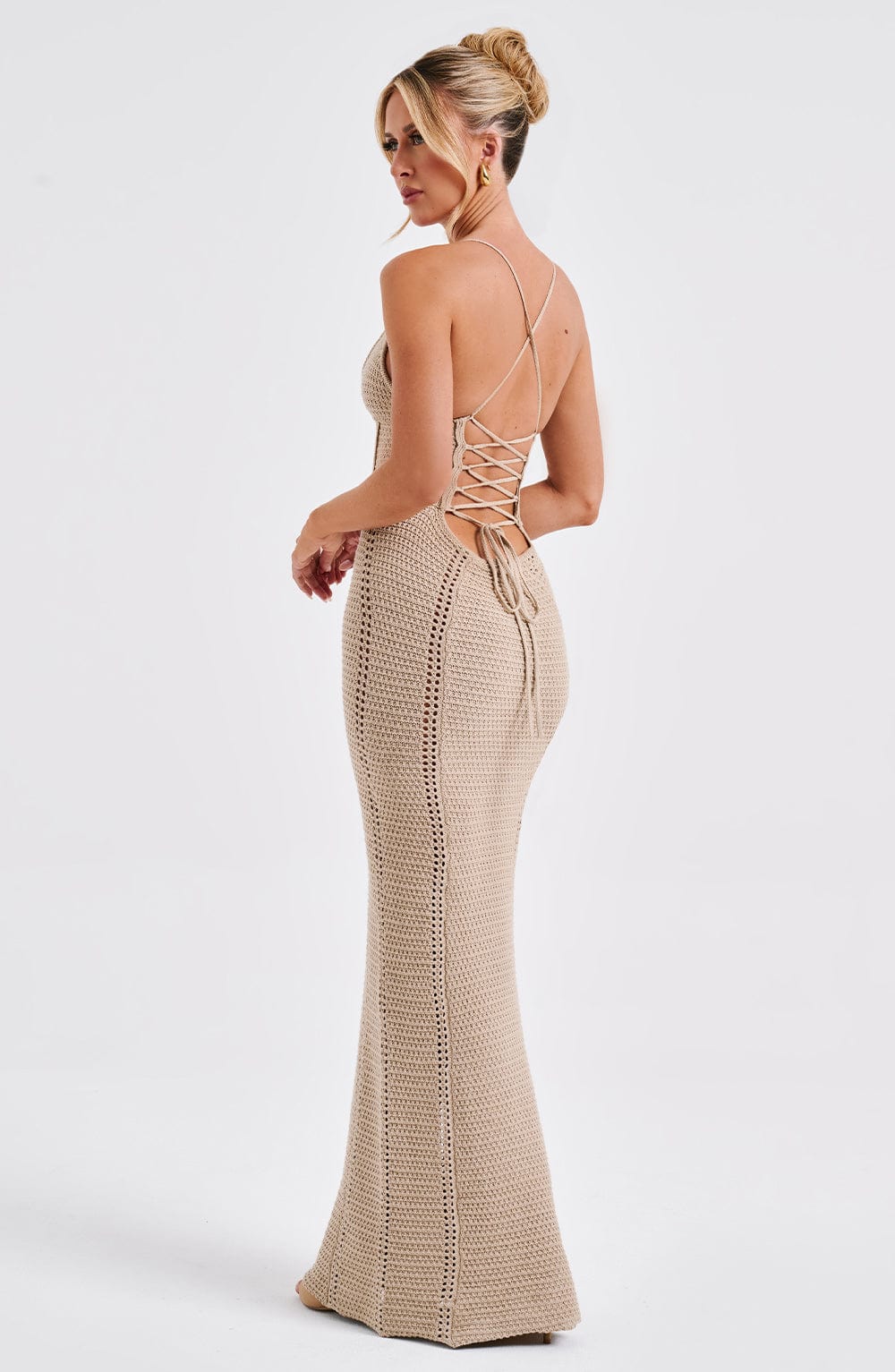 minilena Xanthe Maxi Dress Beige