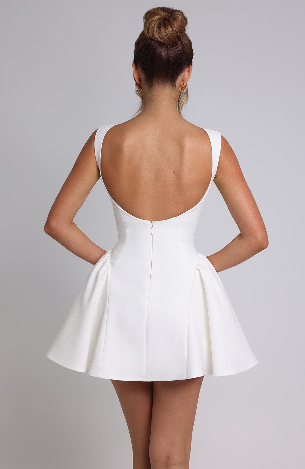 minilena Yalina Mini Dress Ivory