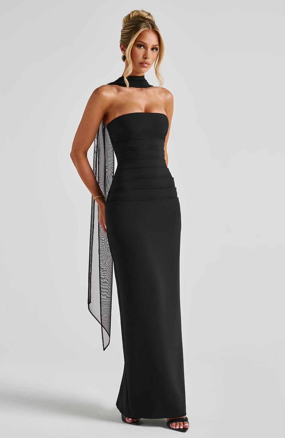 minilena Yulia Maxi Dress Black