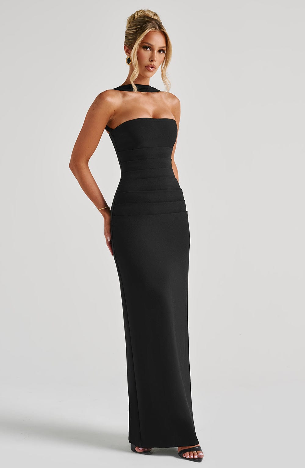 minilena Yulia Maxi Dress Black