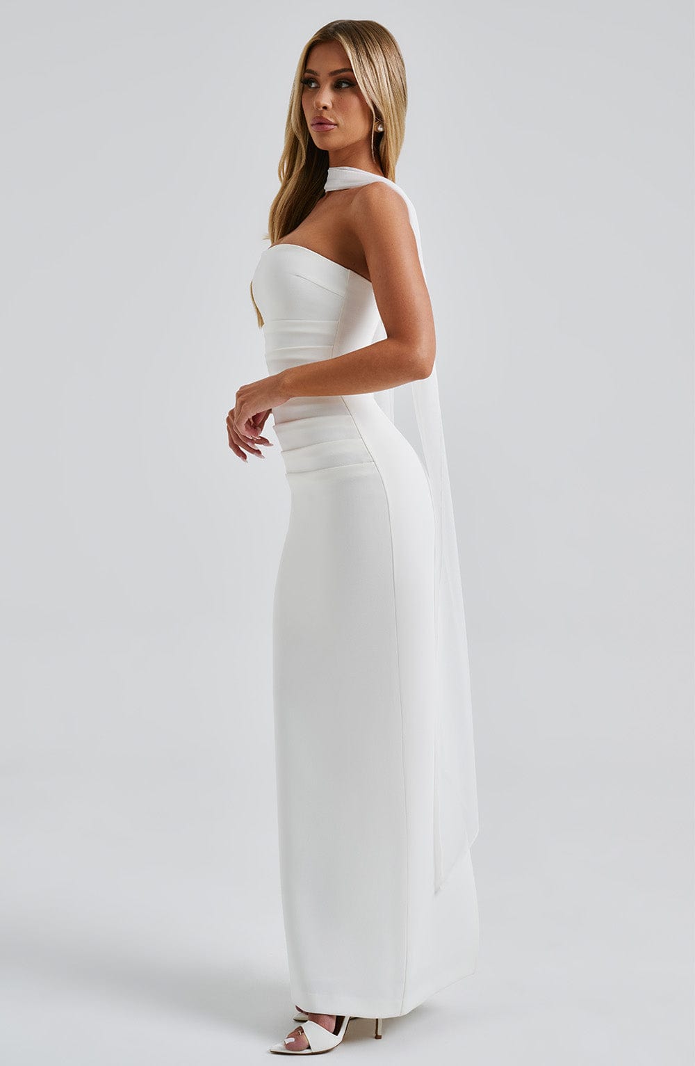 minilena Yulia Maxi Dress Ivory