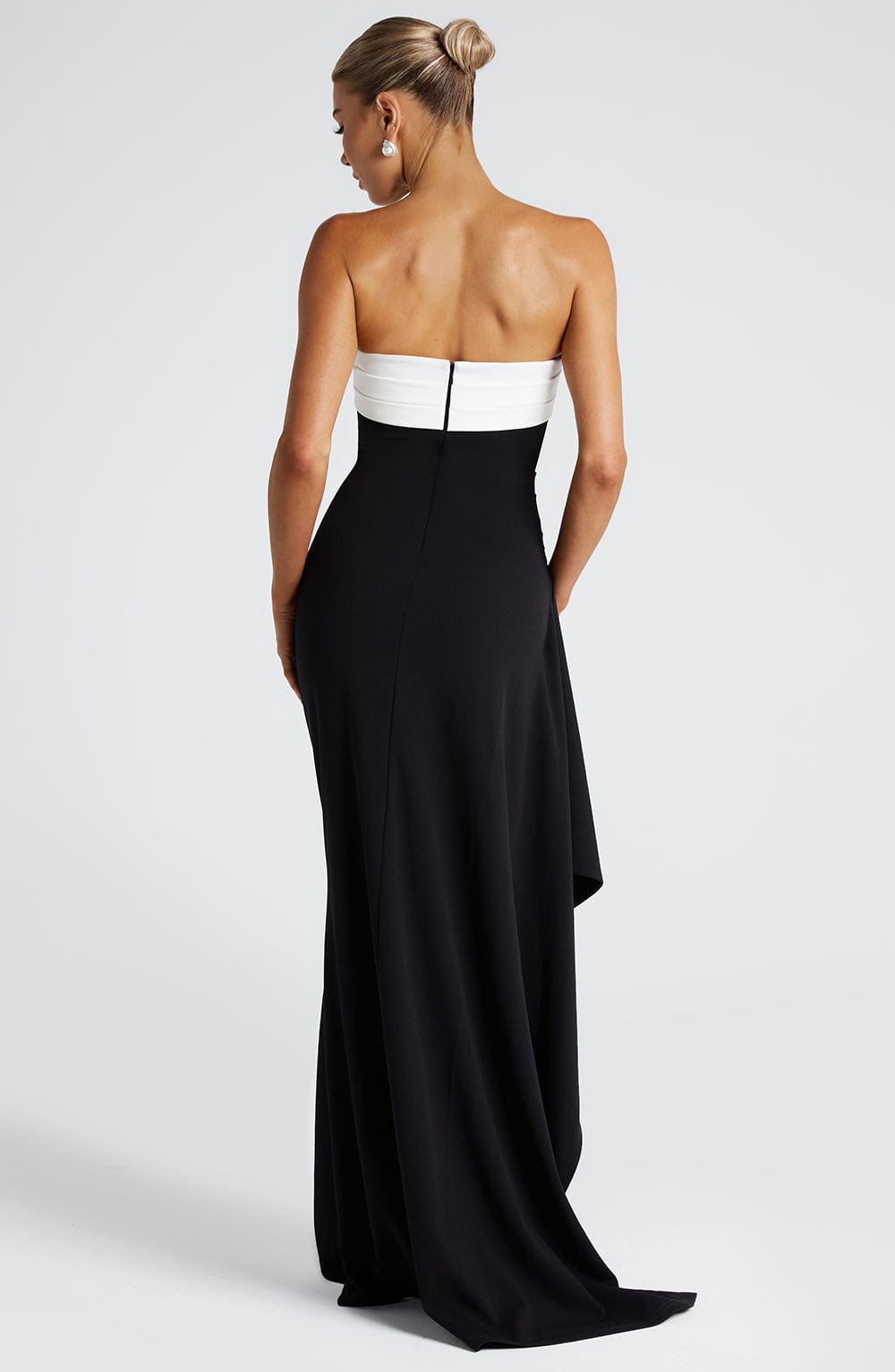 minilena Zafira Maxi Dress Black/White