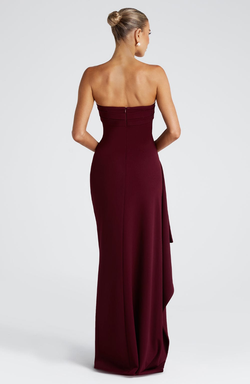 minilena Zafira Maxi Dress Cherry Lacquer