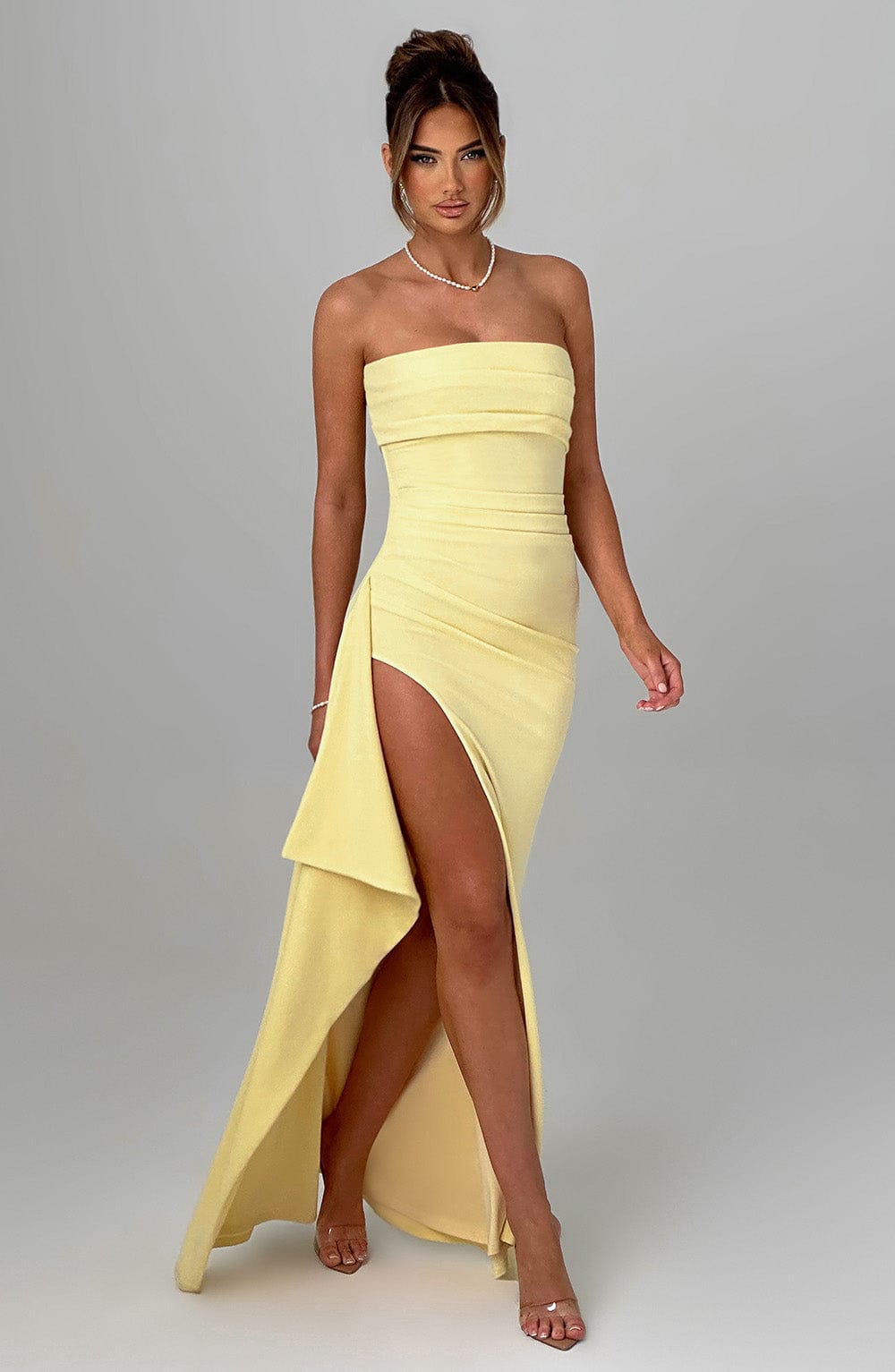 minilena Zafira Maxi Dress Lemon
